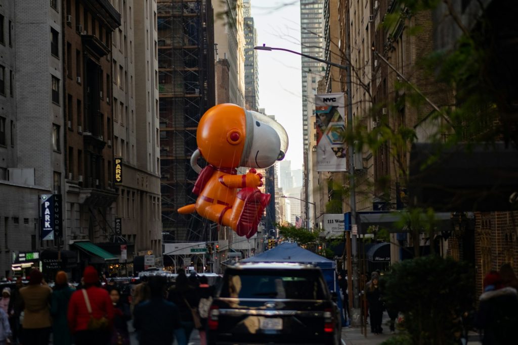 Macy's Thanksgiving Parade, one of the best Thanksgiving destinations in the USA.
